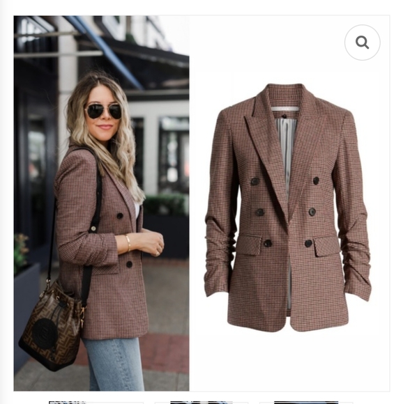 Veronica Beard 2 Beacon Houndstooth Tweed Dickey Jacket Blazer Plaid - Picture 1 of 15